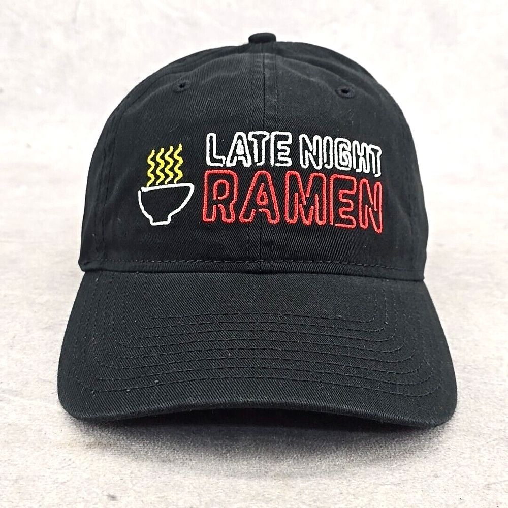 Nissin Top‎ Ramen New Hat Late Night Ramen Strapback Black One Size Cap